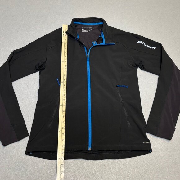 Salomon ClimaWind Full Zip-Up Long Sleeve Jacket (Black) Women's Size Large - Picture 4 of 10
